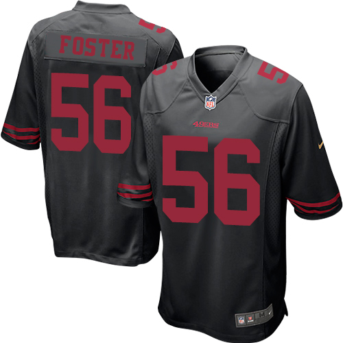 Nike 49ers #56 Reuben Foster Black Alternate Youth Stitched NFL Elite Jersey